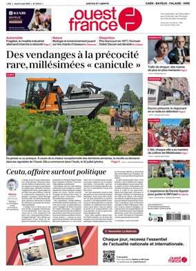 Cover of Ouest France (Caen - Bayeux - Falaise - Vire)