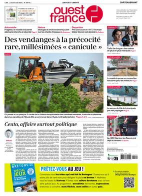 Cover of Ouest France (Chateaubriant)