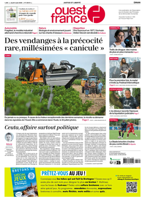 Cover of Ouest France (Dinan)