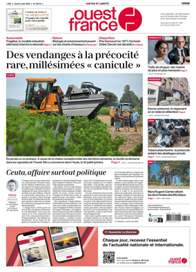 Cover of Ouest France (Orne)