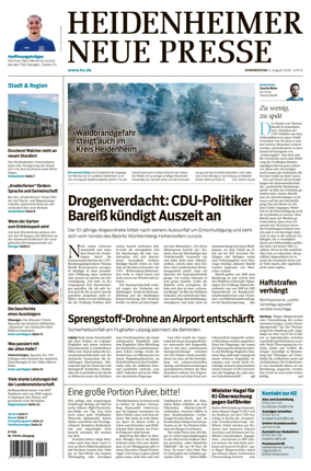 Cover of Heidenheimer Neue Presse