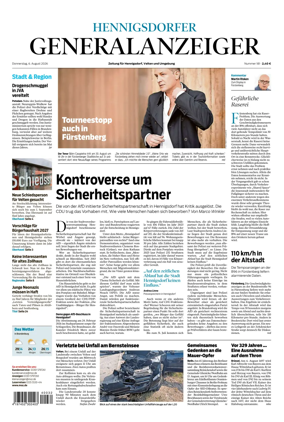 Cover of Hennigsdorfer Generalanzeiger