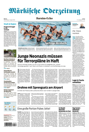 Cover of Markische Oderzeitung Bernau