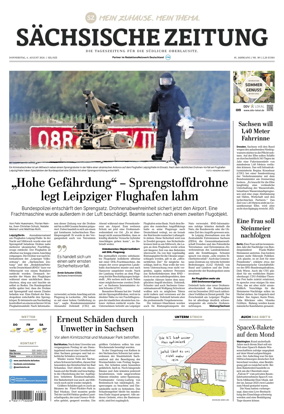 Cover of Sachsische Zeitung (Lobau-Zittau)