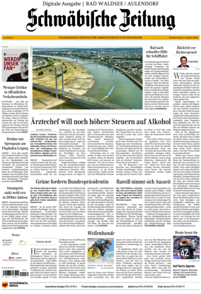 Cover of Schwabische Zeitung (Bad Waldsee / Aulendorf)