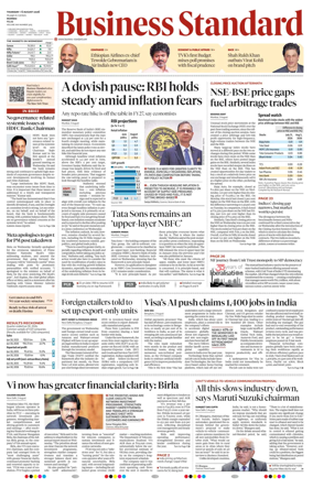 Cover of Business Standard