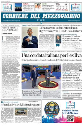 Cover of Corriere del Mezzogiorno (Puglia)