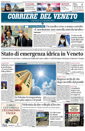 Cover of Corriere del Veneto (Vicenza e Bassano)