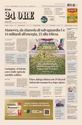 Cover of Il Sole 24 Ore