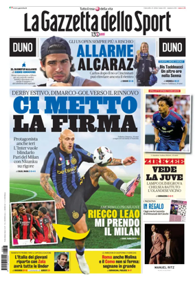 Cover of La Gazzetta dello Sport - Roma