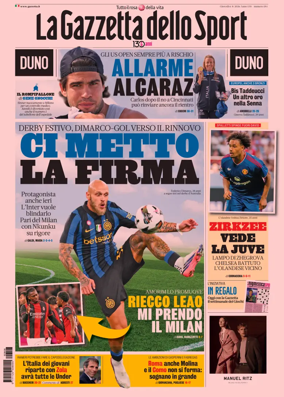 Cover of La Gazzetta dello Sport