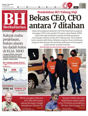 Cover of Berita Harian