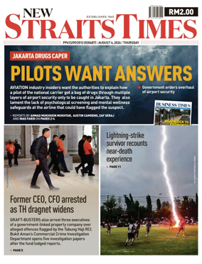 Cover of New Straits Times