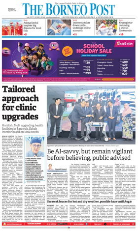Cover of The Borneo Post (Sarawak)