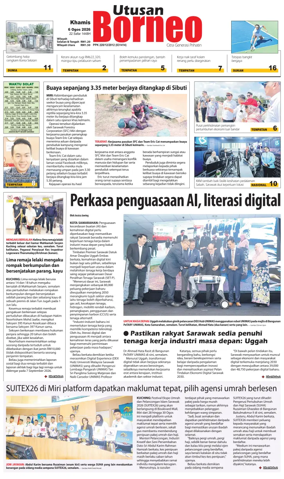 Cover of Utusan Borneo (Sarawak)