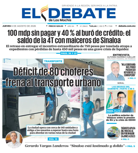 Cover of El Debate de Los Mochis