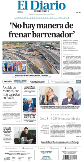 Cover of El Diario de Chihuahua