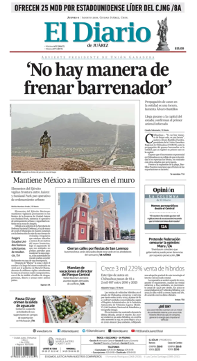 Cover of El Diario de Juarez