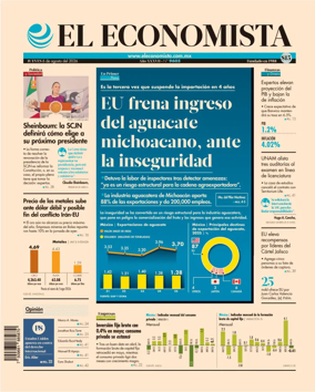 Cover of El Economista (Mexico)