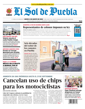 Cover of El Sol de Puebla