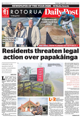 Cover of Rotorua Daily Post