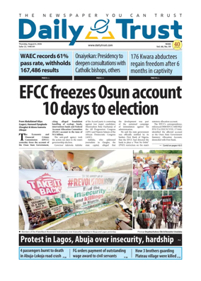 Cover of Daily Trust