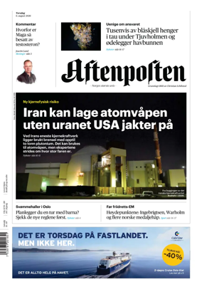 Cover of Aftenposten