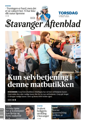 Cover of Stavanger Aftenblad