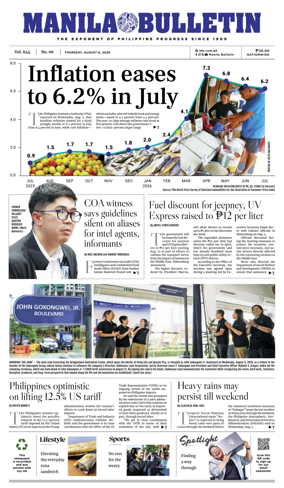 Cover of Manila Bulletin