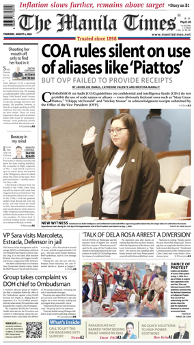 Cover of The Manila Times
