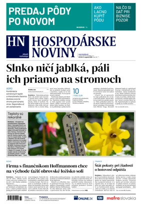 Cover of Hospodarske noviny