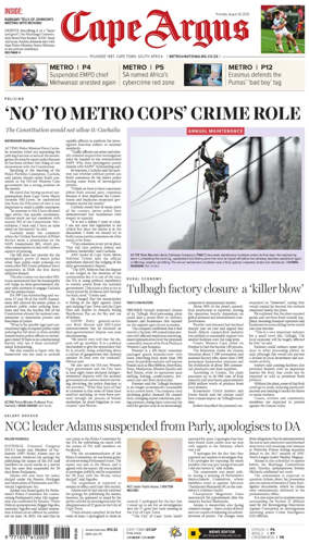 Cover of Cape Argus (PM Edition)