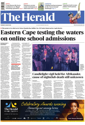 Cover of The Herald (South Africa)