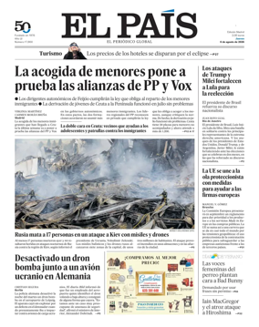 Cover of El Pais Madrid