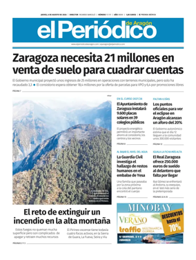 Cover of El Periodico Aragon