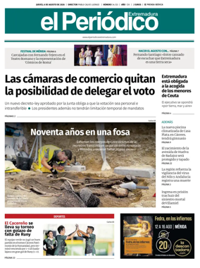 Cover of El Periodico Extremadura
