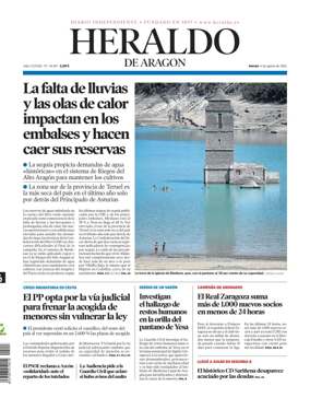 Cover of Heraldo de Aragon
