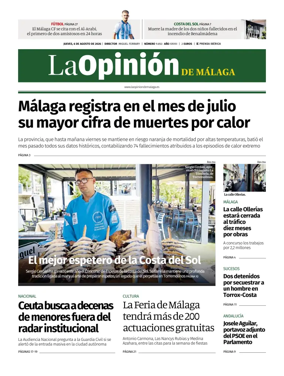 Cover of La Opinion de Malaga