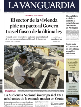 Cover of La Vanguardia (1st Edition)