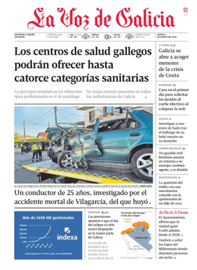 Cover of La Voz de Galicia (A Coruna)