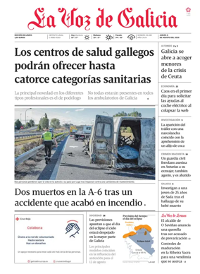 Cover of La Voz de Galicia (Monforte)