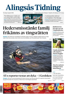 Cover of Alingsas Tidning