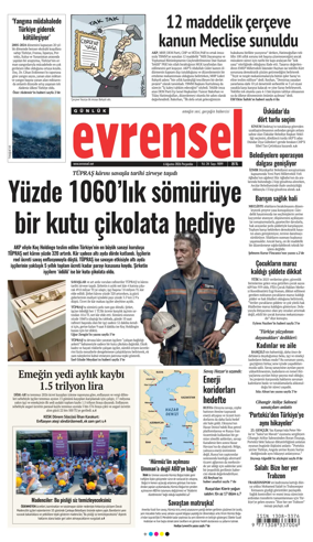 Cover of Evrensel Gazetesi