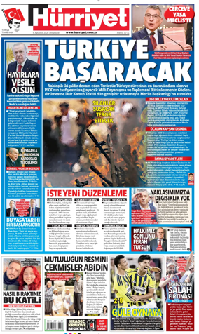 Cover of Hurriyet