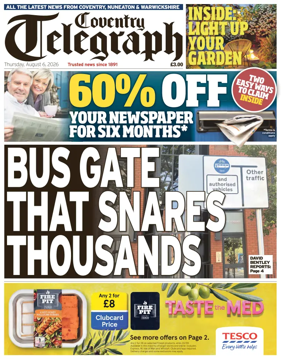 Cover of Coventry Telegraph