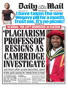 Cover of Daily Mail