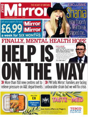 Cover of Daily Mirror