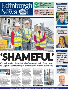 Cover of Edinburgh Evening News