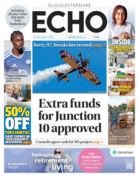 Cover of Gloucestershire Echo