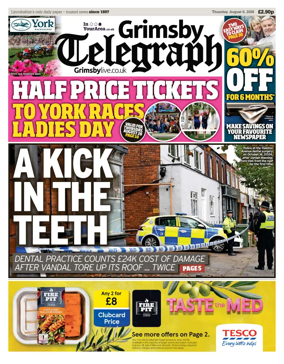 Cover of Grimsby Telegraph